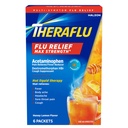Acetaminophen와 Dextromethorphan HBr, 꿀 레몬 맛 - 6 분말 소포를 가진 유출 증상 완화를 위한 Theraflu 최대 힘 주간 불 약