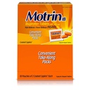 Motrin IB - Ibuprofen 정제, 패킷 당 두 개의 정제, 50 패킷 총, 하나의 상자