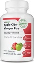 Apple Cider Vinegar 순수한 Apple Cider Vinegar 캡슐은 자연적으로 Fermented 1300mg Apple Cider Vinegar 농축물과 함께합니다. 해시 맛 없음. 60 캡슐