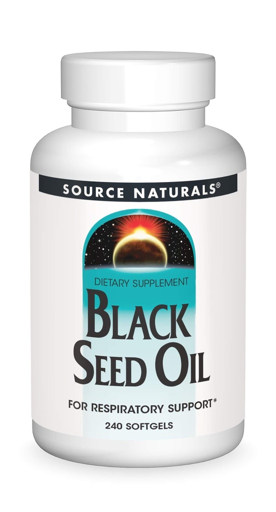 Source Naturals Black Cumin Seed Oil for 호흡 지원 - 240 Softgels