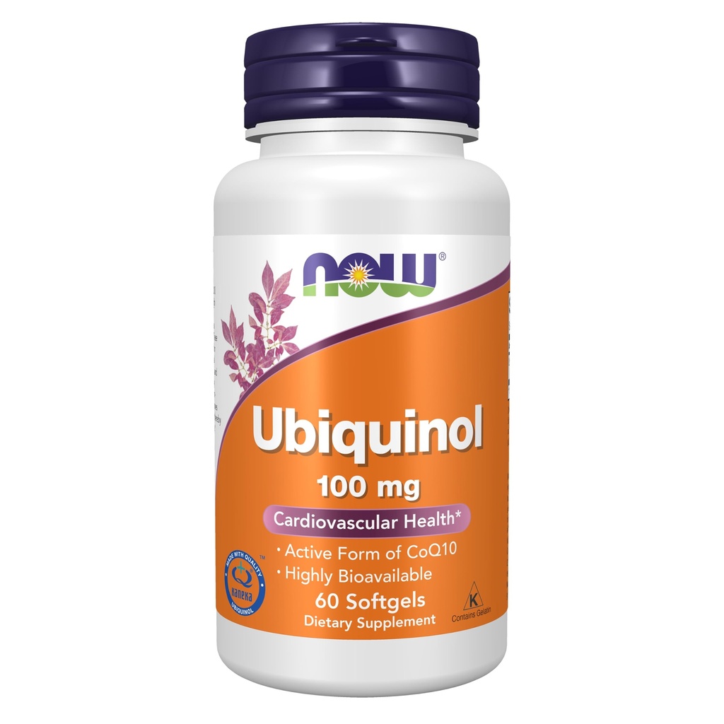 지금 음식 보충교재, Ubiquinol 100 mg의 높은 생물 분해성 (CoQ10)의 활동적인 모양, 60 Softgels