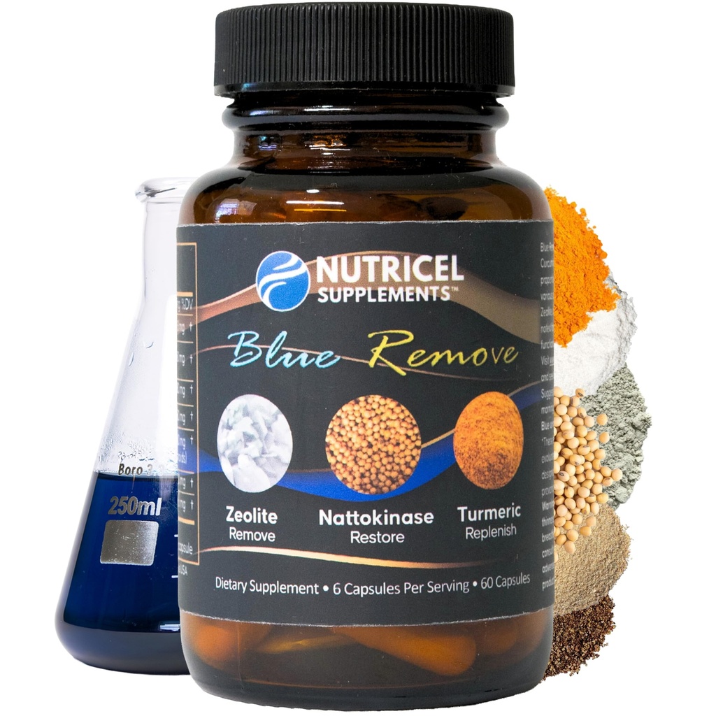 질산된 비석, Nattokinase (Non-GMO), Turmeric, Bromelain 및 NAC를 가진 Nutricel Methylene 파란 캡슐 - 미국 상표에서 한 신뢰하는 - 18mg (USP 참고 고분고분한) 제삼자는 (60ct)를 시험했습니다