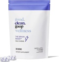 good.clean.goop wellness 두뇌 부스트 매일 가슴 | 에너지와 초점에 대한 규정식 보충교재 | L-theanine & Caffeine | Caffe Latte flavored | 뇌 부스터 Nootropics | 30 Chews | Vegan