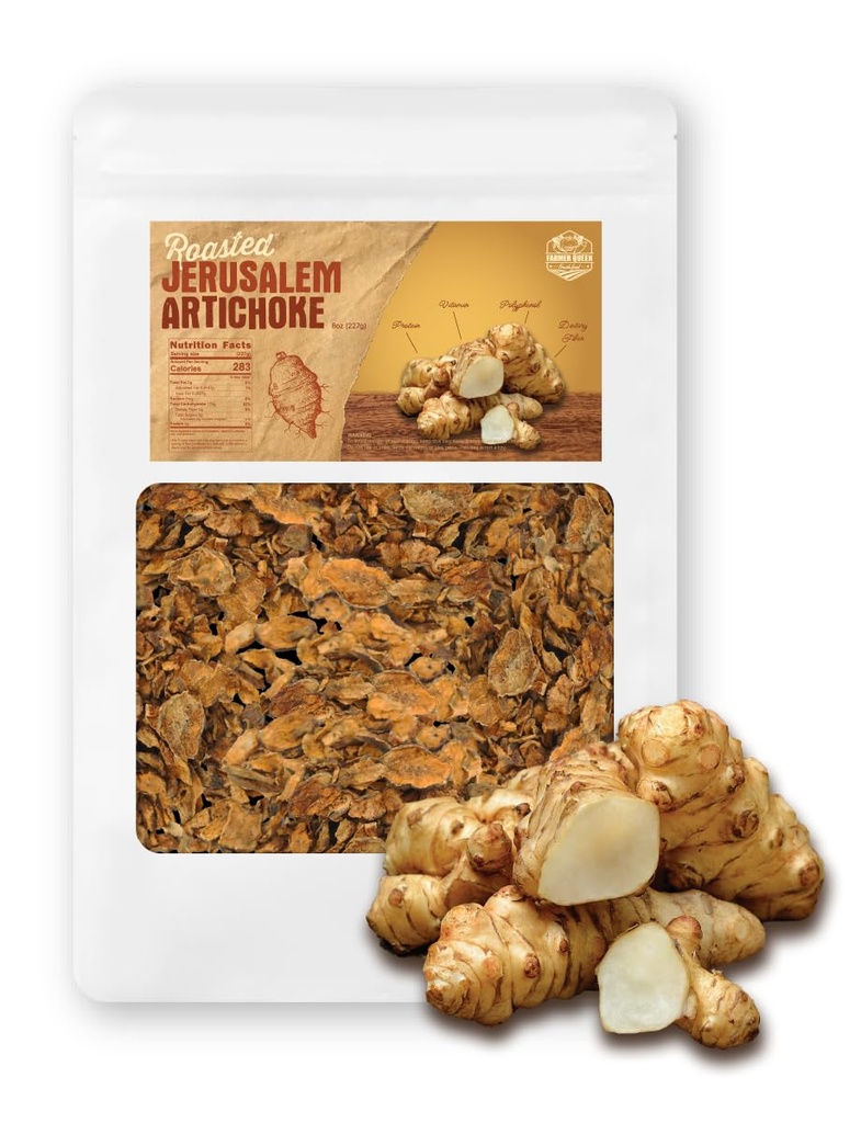 (8oz) 농부 여왕 Roasted 예루살렘 Artichoke Helianthus Tuberosus Rich Inulin Polyphenol Dietary Fibe 의 모든 것