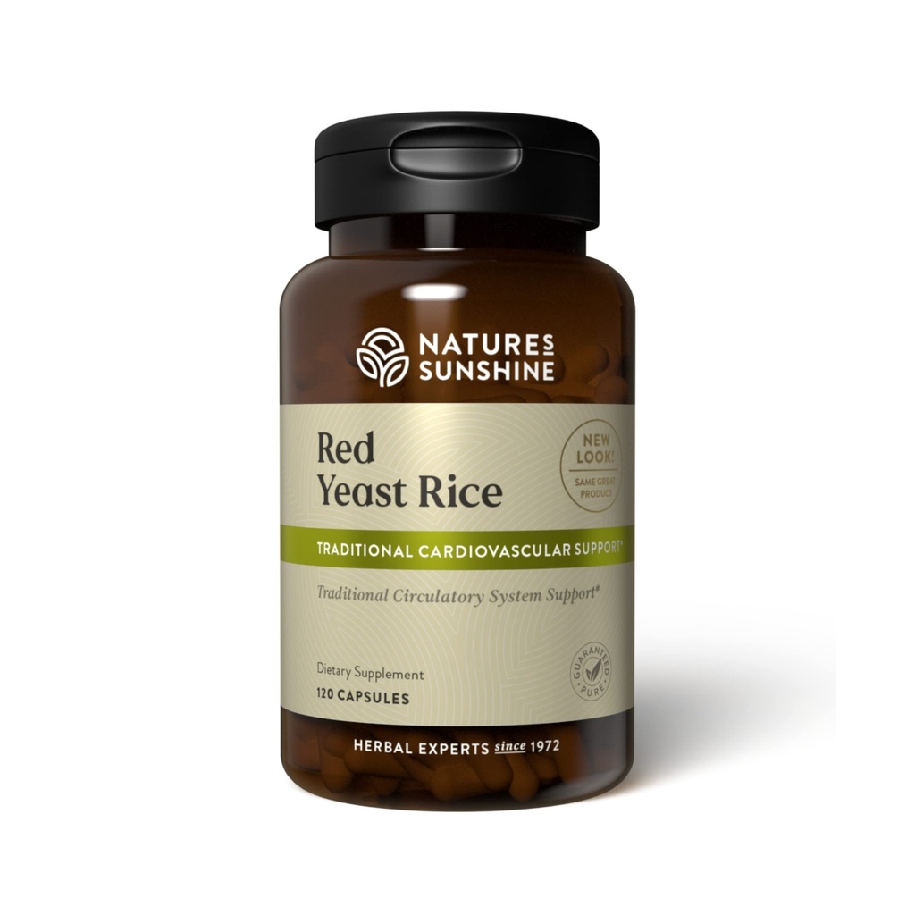 Nature's Sunshine Red Yeast Rice, 120 캡슐, Kosher | 지원 Liver 및 Supports The Circulatory System의 좋은 콜레스테롤 생산