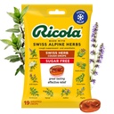 Ricola Sugar Free Swiss Herb Cough Drops, 19 Count, Cough Suppressant & Throat Relieving Drops with Naturally Sourced Menthol, Coughs & Throat Irritation Symptom의 주름 잡는 맛