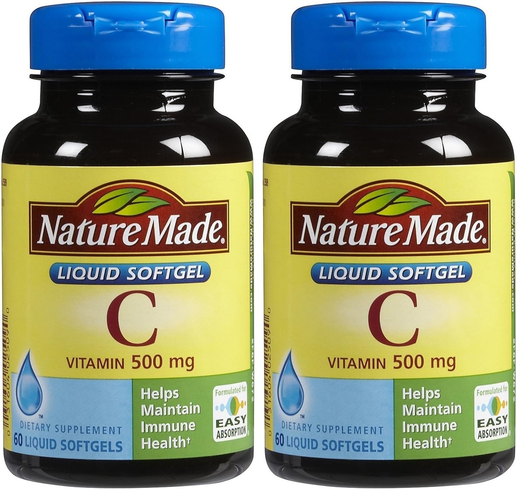 Nature Made Vitamin C 500 Mg Softgels, 60-Count - 2 팩