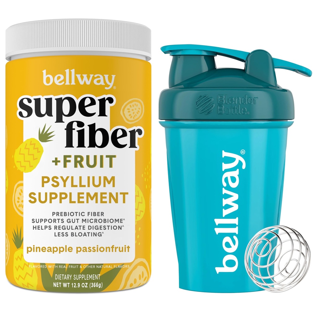 Bellway 최고 섬유 분말 + 과일, 파인애플 열정 과일 셰이커 병 뭉치