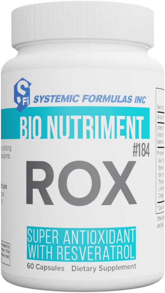 Resveratrol 60 캡슐 #184를 가진 체계적인 공식 ROX 최고 산화 방지제. 공급 능력