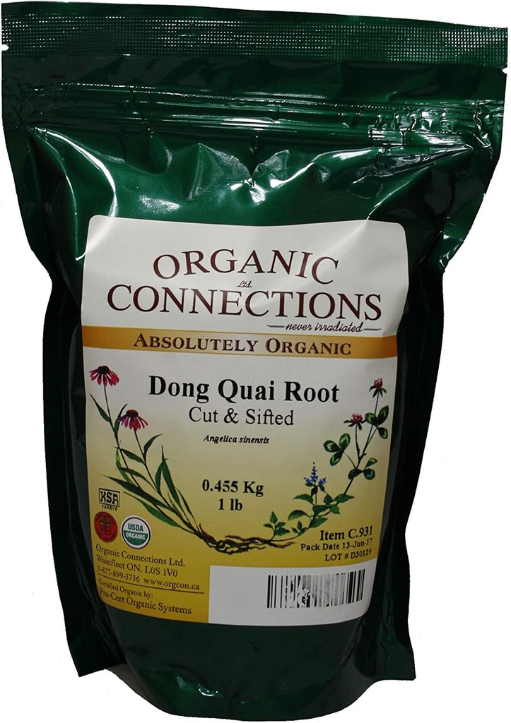 Dong Quai 뿌리, 커트 및 Sifted, 유기 (1개 lb)