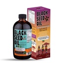에티오피아 블랙씨 오일 - 3.43% Thymoquinone Cold-Pressed Black Cumin Seed from Pure Nigella Sativa - 처음 보도 Blackseed Non-GMO 개선 - 16 Oz Glass Bottle Sweet Sunnah