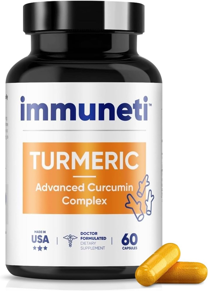 Immuneti - Turmeric 고급 Curcumin Complex 60 캡슐