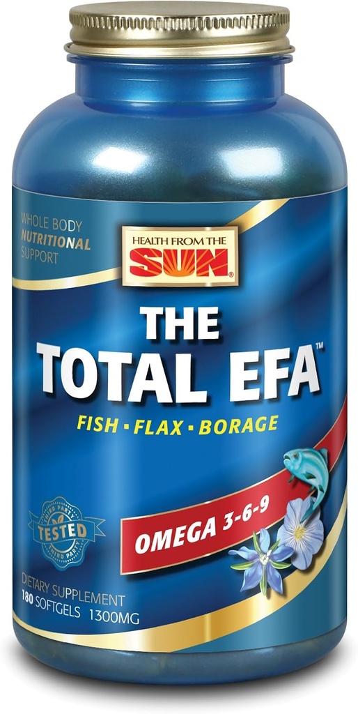태양의 건강 총 EFA, 180 Softgels