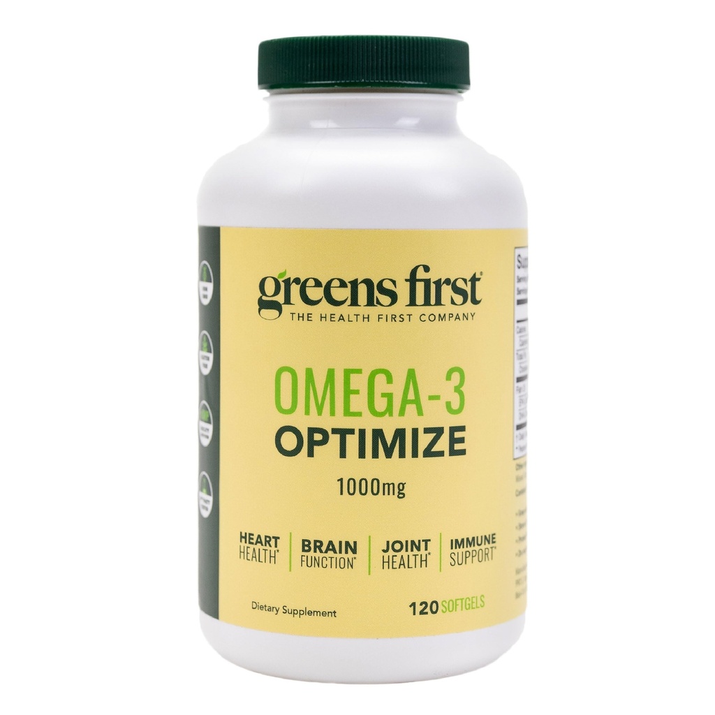 녹색 첫 오메가-3 최적화 매일 보충 – Ultra-Pure, Potent Marine Oil - 심장, 두뇌 및 관절 건강 - 높은 EPA / DHA - 면역 지원 - 850mg (120 Softgels)