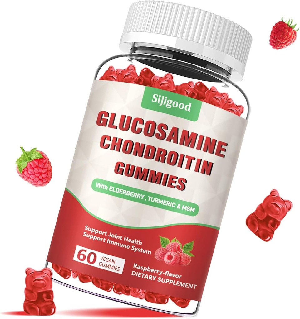 성인을 위한 MSM를 가진 강화된 글루코사민 Chondroitin Gummies - 여분 Strength 합동 건강 & 융통성, 산화 방지제 & 면역성이 있는 지원 보충교재, 60 조사