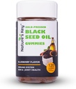 Nature 's Key Black Seed Oil Gummies, 지원 Immunity, 관절, 소화, 헤어 & 스킨 | 200mg Nigella Sativa Seed Oil, 비타민 C, Ginger, Pomegranate (블루 베리 맛 120 카운트)