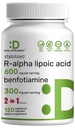 DEAL SUPPLEMENT R 알파 Lipoic 산 600mg Benfotiamine 300mg, 120 Veggie 캡슐 - 캡슐 당 200mg R-ALA - 에너지 & 신경 시스템 지원을 위한 산화 방지제 보충교재