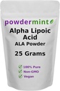 알파 Lipoic 산성 분말 (RS-ALA, 순수한 ALA) (다중 크기) 산화 방지제 (ALA 분말) Scoop 포함