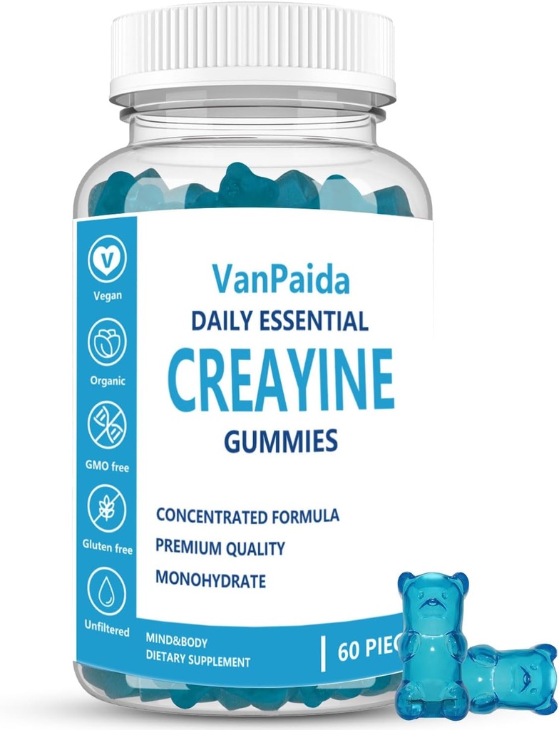 Creatine Gummies Monohydrate, Chewable Creatine Monohydrate, 근육 Boost, 에너지 부스트, 전 운동 보충교재, 강화된 Bursts, Vegan, 근육 성장 지원, 회복 & 성과, 글루텐 자유로운