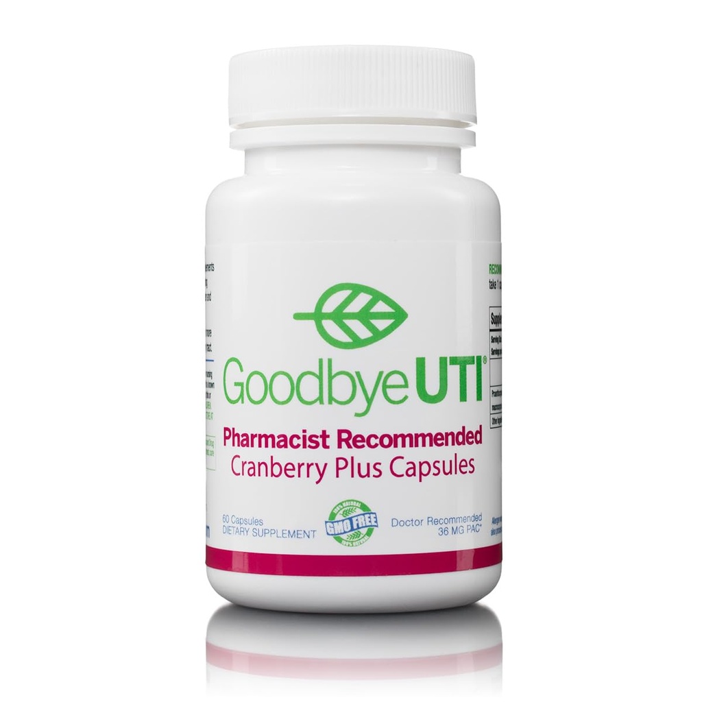Cranberry Plus - Urinary Tract Protection, 첨가제, 30 일 공급, 약사 권장의 가장 높은 수준에 캡슐 형태로 매일 전달되는 Original 36mg PAC
