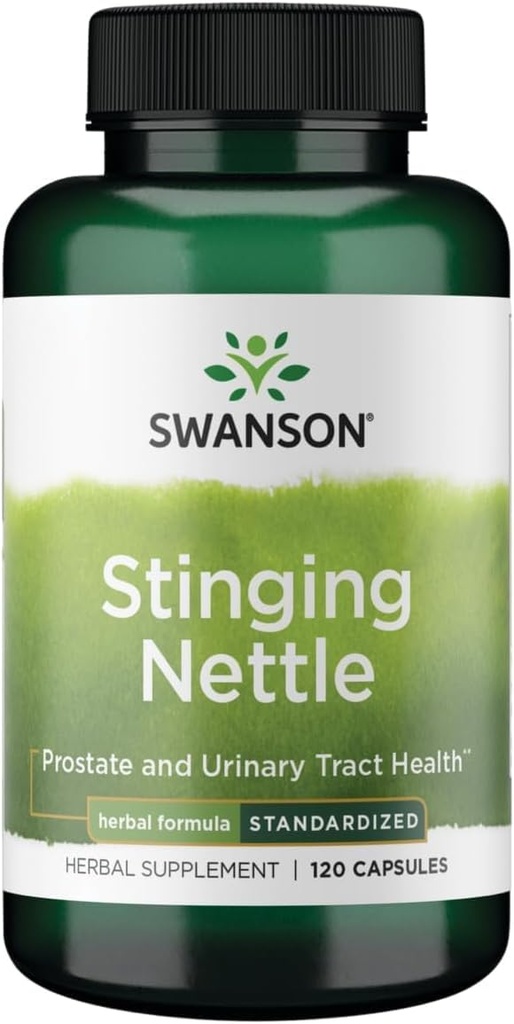 Swanson Stinging Nettles - 초본 보충 전립선 건강 및 Urinary Tract 지원 - 자연 공식 지원 호흡 건강 및 유체 균형 - (120 캡슐)