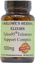 Barlowe 's Herbal Elixirs Telos95® Telomere Support Complex | 고급 셀룰러 건강 및 장수 포뮬러 | Astragalus Extract 500mg | Non-GMO, Stearate-Free, Glass Bottled