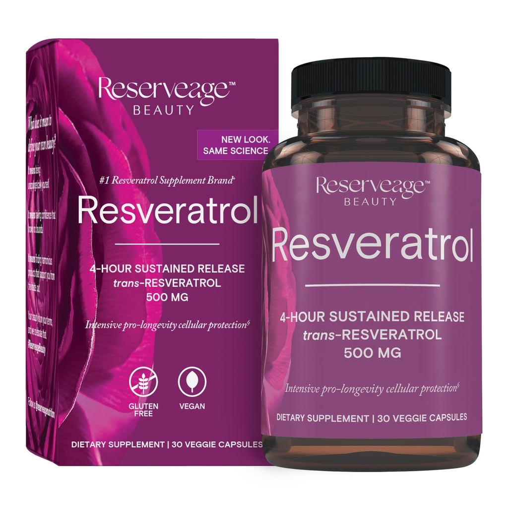 예비 품목 아름다움, Resveratrol 500 mg의 심장과 세포질 건강을 위한 산화 방지제 보충교재는, 건강한 노후화 및 면역 체계, Paleo, Keto, 30의 캡슐을 지원합니다