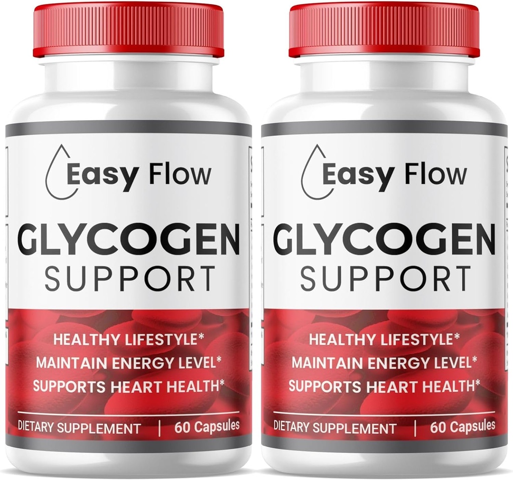 (2 팩) 쉬운 교류 글리세로겐, EasyFlow 글리세로 지원 캡슐, 글리소 낙관 공식, 자연적인 혈관 세탁기술자, 우수한 쉬운 교류 글리세로겐 지원 (120의 캡슐)