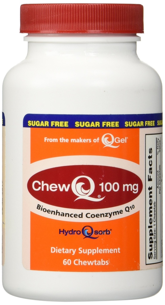 100mg ChewQ Chewable CoQ10 (60 조사) * 표준 CoQ10 보다는 더 중대한 흡수를 전달하는 진보된 기술을 이용하십시오 * 시장에 가장 순수한 CoQ10 보충교재 * 채식주의자 친절한 * 글루텐 자유로운