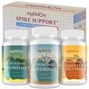스파이크 지원 트리오 | Liposomal Nattokinase 8000 FU 500mg, Bromelain 1150 mg & Fermented Curcumin 1800 mg | 높은 효능, 향상된 흡수 포뮬러 | 면역, 심장 및 순환| 60 서빙