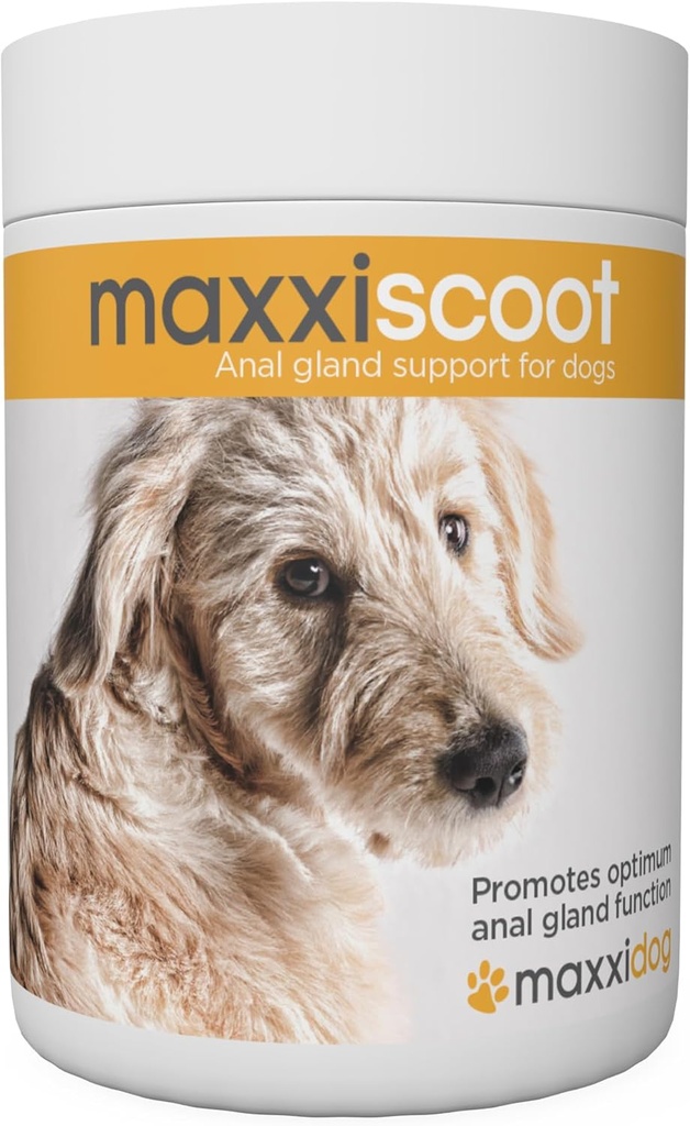 maxxipaws maxxiscoot 항문 동맥 & 개를위한 소화 건강 지원 - 분말 보충교재, 5oz