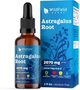 Astragalus 허브 추출물 하락 2000mg (Astragalus membranaceus) 초본 보충교재는 캡슐, 1 달 공급, 84의 서빙, 알콜 자유로운 Tincture 보다는 더 나은 흡수합니다 - 1개 Oz의 팩