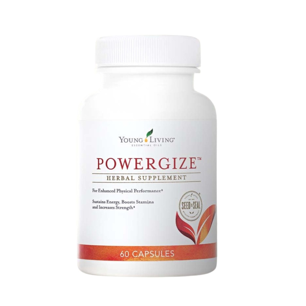 Young Living - PowerGize 60 캡슐 | 남성과 여성을위한 Active Lifestyle Support 보충 | 근육과 에너지를 지원