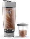 Promixx Pro Shaker Bottle | 충전식, 스무디 단백질 쉐이크에 강력한 | Supplement Storage - BPA Free | 20oz Cup (Cool Gray)