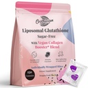 Liposomal Glutathione Gummies 1000MG - 설탕은 비타민 C & Vegan 교원질을 가진 L 글루타티온을 감소시켰습니다 - 산화 방지제 & 피부 웰니스 - 150 조사