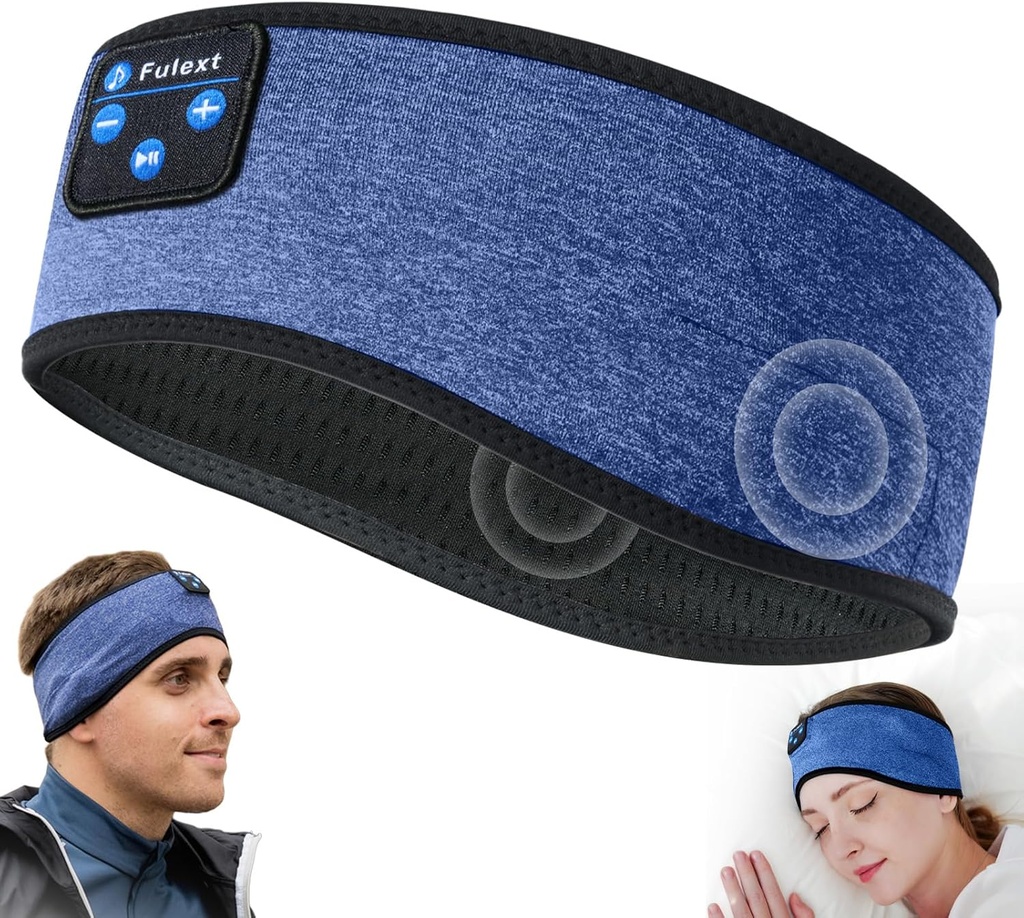 Sleep Headphones Headband10Hrs Bluetooth Headband with Cozy Earbuds 편안한 수면 헤드폰, 수면 및 여성 남성을위한 라운지 선물 아이디어
