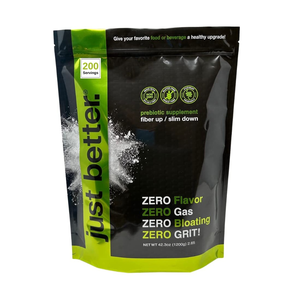 건강한 Gut를 위한 Prebiotic 섬유 보충교재 | Zero Grit Zero 맛과 No Bloating 또는 가스를 가진 섬유 분말 | 가득 차있는 더 빠른 느낌 | Keto Non-GMO 글루텐 자유로운 Vegan 200의 서빙