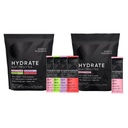 스포츠 연구 Hydrate Electrolytes 콤보 팩 - Sugar-Free & Naturally 비타민, 미네랄 및 코코넛 워터로 맛 - 지원 Hydration - 32 Packets - Raspberry Lemonade Dominant 풍미