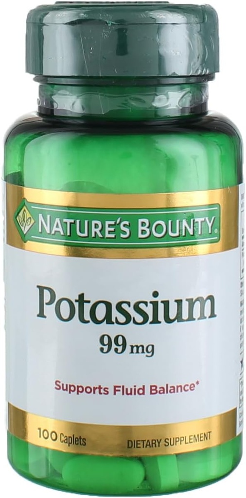 자연의 Bounty 칼륨 Gluconate 99mg, 100 모자 (포장 4)