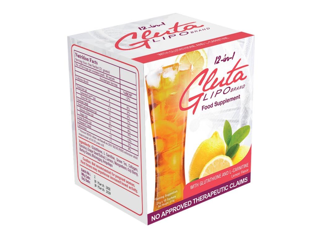 글루타리포 12-IN-1 LEMON FLAVOR, 10 Sachets
