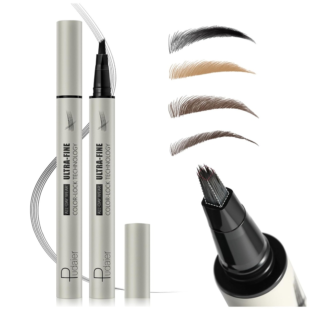 Microblading 눈썹 연필, 여성을 위한 액체 마술 Multi-Tip 눈썹 연필, 자연적인 Brow를 위한 방수 눈썹 펜, 긴 Lasting 눈썹 염료는 치기 Brows 메이크업 펜 좋아합니다