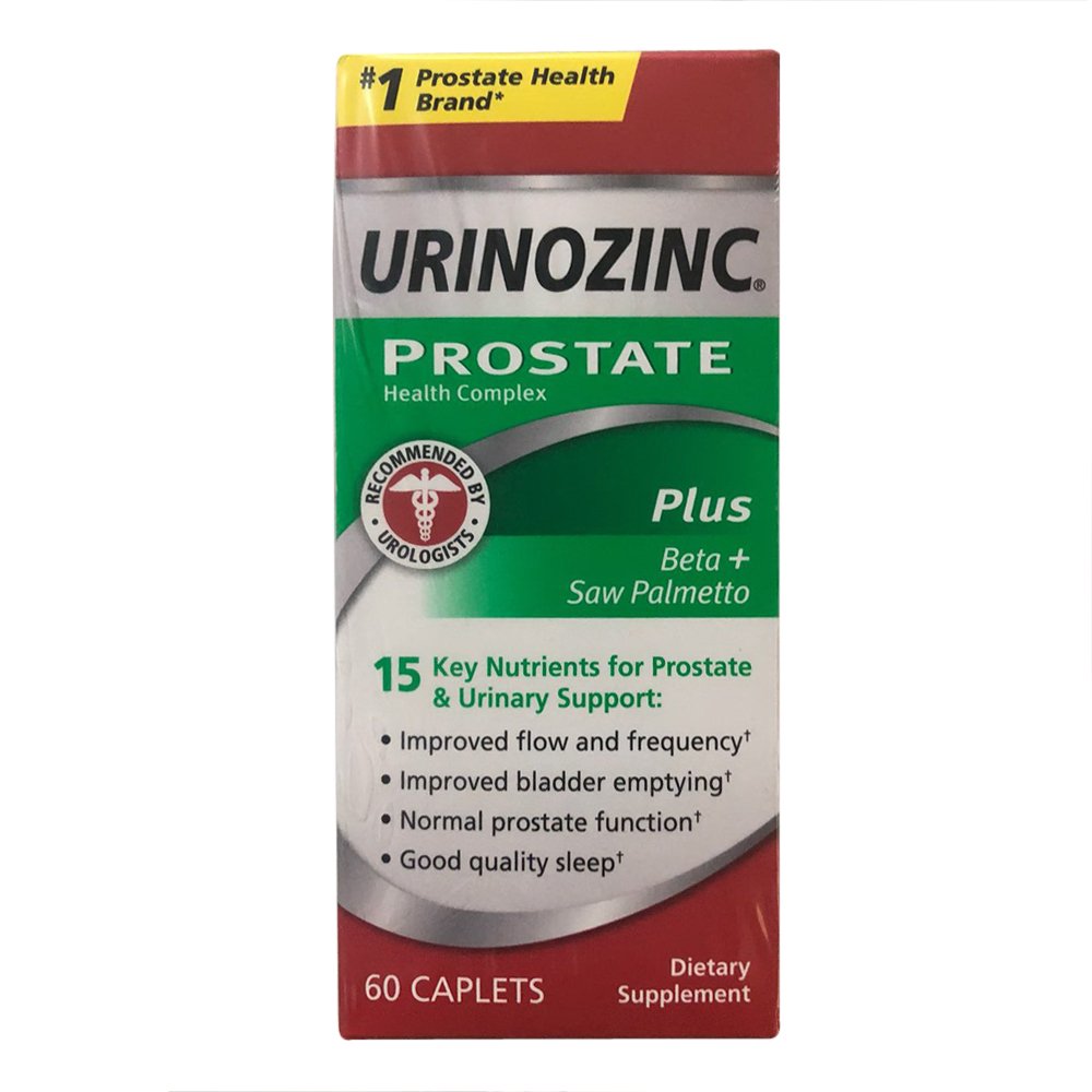 URINOZINC PROSTATE 건강 단지 플러스 Beta+Saw Palmetto 60 CAPLETS