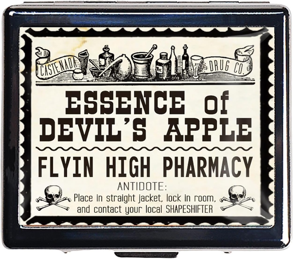 7 Days Chromed Shiny Silver Pill 주최자는 거울 내부에는 8 개의 분리 된 Compartments Rectangle 7 Days Pill Box Pill Case (Devil's Apple의 본질)가 있습니다.