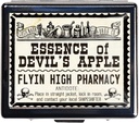 7 Days Chromed Shiny Silver Pill 주최자는 거울 내부에는 8 개의 분리 된 Compartments Rectangle 7 Days Pill Box Pill Case (Devil's Apple의 본질)가 있습니다.