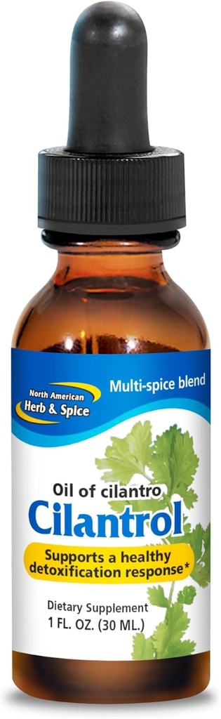NORTH AMERICAN HERB & SPICE Cilantrol - 1 fl. oz. - 소화 지원 - Cilantro Extract - Non-GMO - 130 서빙