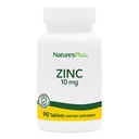 NaturesPlus 아연 정제 - 10 mg, 90 채식 보조 식품 - 세포 성장 및 수리를위한 면역 체계 보충 - 건강한 소화, 대사 및 비전을 촉진 - 글루텐 - 무료 - 90 서빙