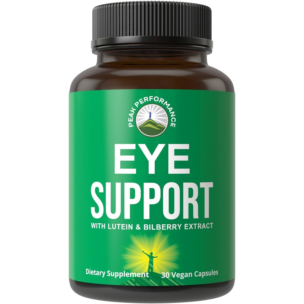 Peak Performance Eye Vitamins - Lutein, Zeaxanthin, Astaxanthin, Carotenoids, Bilberry Extract와 Macular Support 보충. 에이징 아이, 컴퓨터, 스마트 폰 사용자를위한 캡슐. 재생을 피하십시오