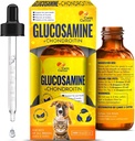 Glucosamine for Cats | Dog Joint Liquid Supplement | 고양이 조인트 보충교재 | Dogs Liquid를 위한 글루코사민 | 초본 맛 | 2 Oz