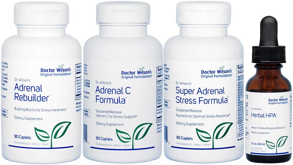 박사. 윌슨의 Adrenal 피로 의정서 Adrenal 지원 HPA 작은를 위한 포괄적인 장비