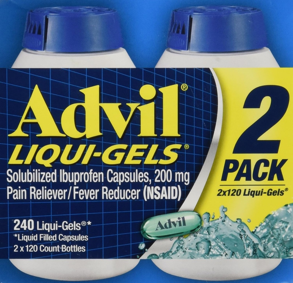 Advil Liquigels, 200 Miligrams, 240 조사 200mg